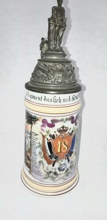 18th Regiment of Infantry Reservists Beer Stein