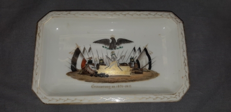 Porcelain Franco Prussian War Tray