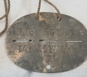 German 2nd War Infantry Regiment 14 Id Disc