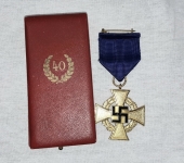 40 Year Civil Service Long Service Medal and Case