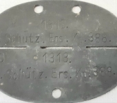 German 2nd War Id Disc to a Rifle Regiment