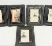 Grouping of Five German Imperial CDV’s Framed