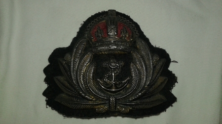 Metal RCN/RN Visor Cap Insignia