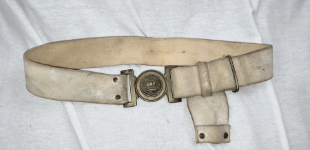 Early Canada Militia Buff White Belt
