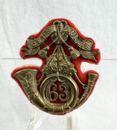 Victorian 63rd Halifax Rifles Field Service Cap Badge