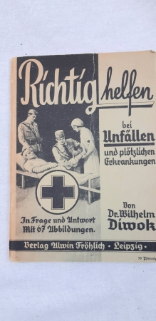 Third Reich Period First Aid Booklet