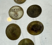 Group of 7 German Railway Buttons
