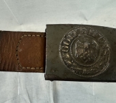 German Army Belt Buckle and Tab