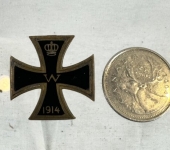 Patriotic Iron Cross Pin