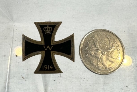 Patriotic Iron Cross Pin