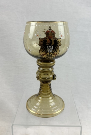 Patriotic 19th Century German Wine Glass