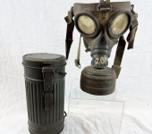 German Army Gasmask and Cannister