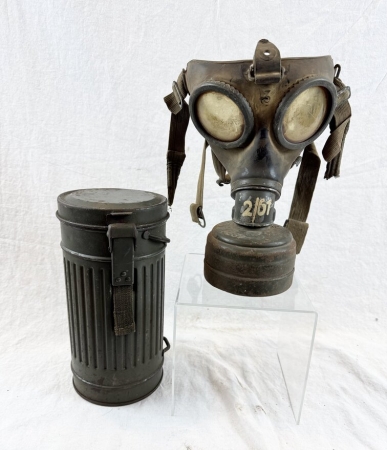 German Army Gasmask and Cannister