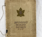 219th Overseas Highland Battalion Book