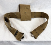 First War Canadian Marked Mills Belt and Pouch