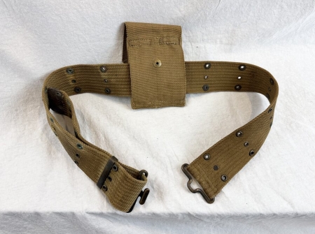 First War Canadian Marked Mills Belt and Pouch