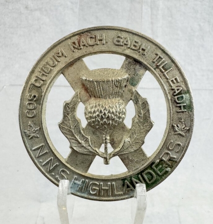 North Nova Scotia Highlanders 2nd War Glenngary Badge