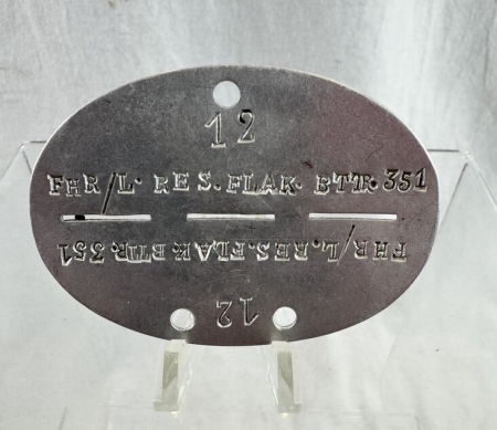 Erkennungsmarke For Flak Battery