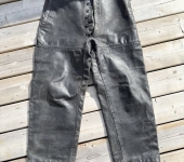 German 2nd War Leather U Boat Pants in Grey Leather