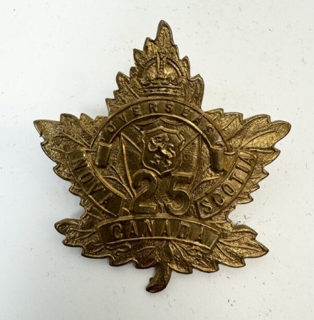 25th Batralion CEF Cap Badge
