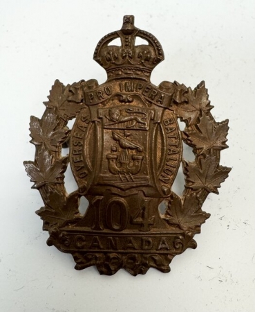 104th Battalion CEF Cap Badge
