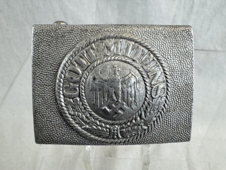 2nd War German Army Aluminum Belt Buckle