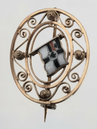 German Patriotic Flag Brooch