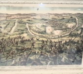 Bacons Patriotic Print of the Canadians at Paardeberg
