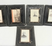Grouping of Five German Imperial CDV’s Framed