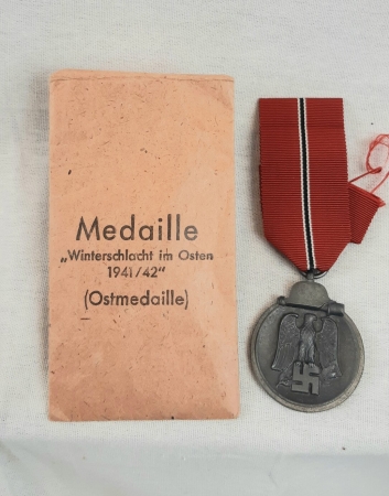Eastern Front Medal and Paper Packet