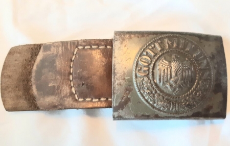 German Army Belt Buckle and Tab