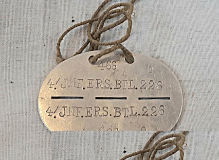 2nd War German Aluminum Id Disc
