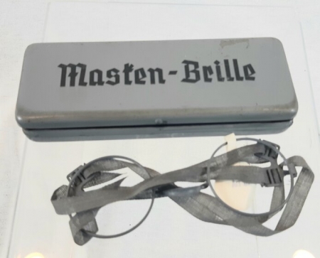 German 2nd War Gas Mask Eye Glasses NOS