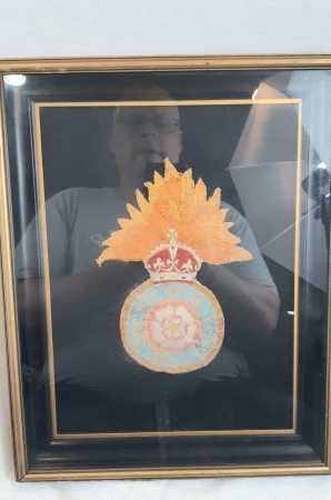 Crewel Work London Fusiliers Insignia