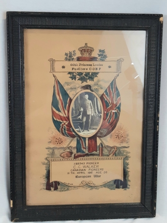 First War Canadian Commemorative Print