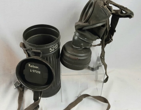 German 2nd War Gas Mask & Cannister