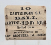 Original Packet of Martini-Henry Rifle Ammunition