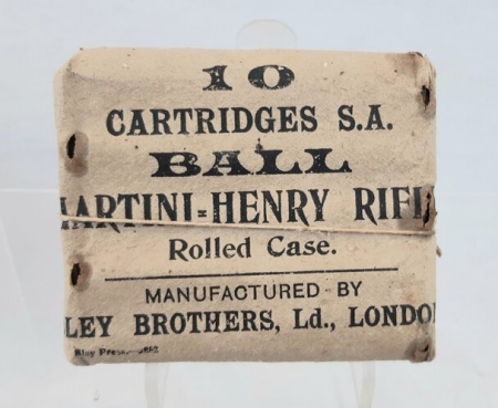 Original Packet of Martini-Henry Rifle Ammunition
