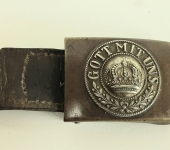 Imperial German Brass Belt Buckle and Tab