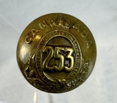 253 University Overseas Highland Battalion Button