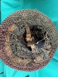 Canadian 2nd War Burlap Camo Helmet