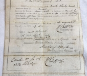 Parchment Discharge Certificate 15th Regiment of Foot
