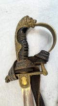 Imperial Lion Head Sword with Sword Knot