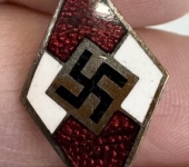 Hitler Youth Enamel Cap Badge