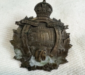 176th Battalion CEF Battalion Cap Badge