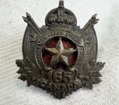 165th Battalion Acadian New Brunswick Collar