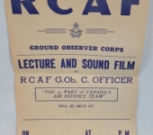 RCAF Ground Observer Poster